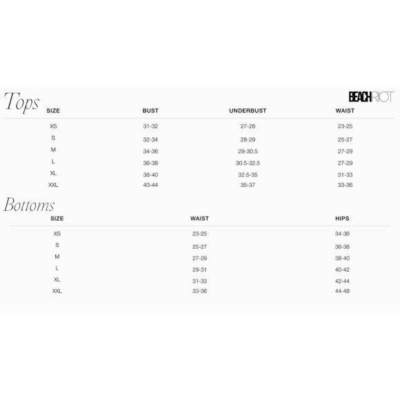 NEW BEACH RIOT eva & emmy ribbed color‑block bikini top - Picture 2 of 6